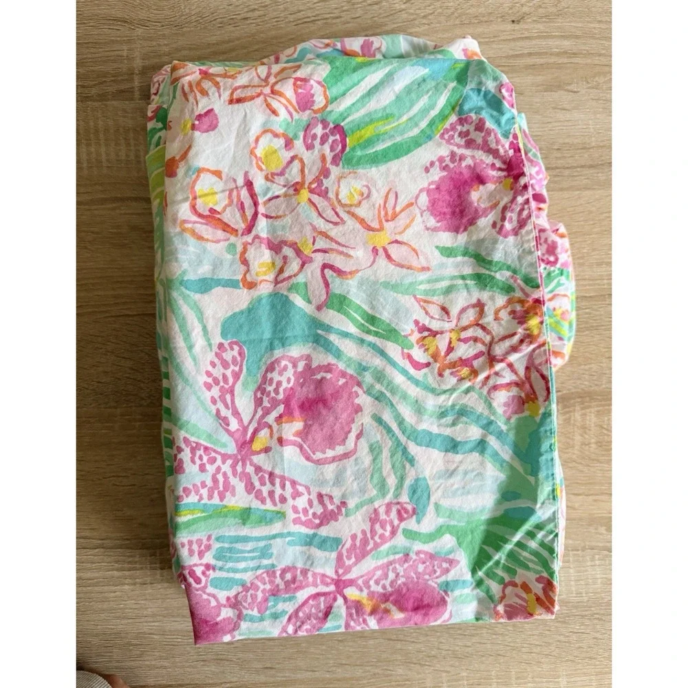 Pottery Barn Teen Lilly Pulitzer Orchid Sheet Set 3 Pc Twin